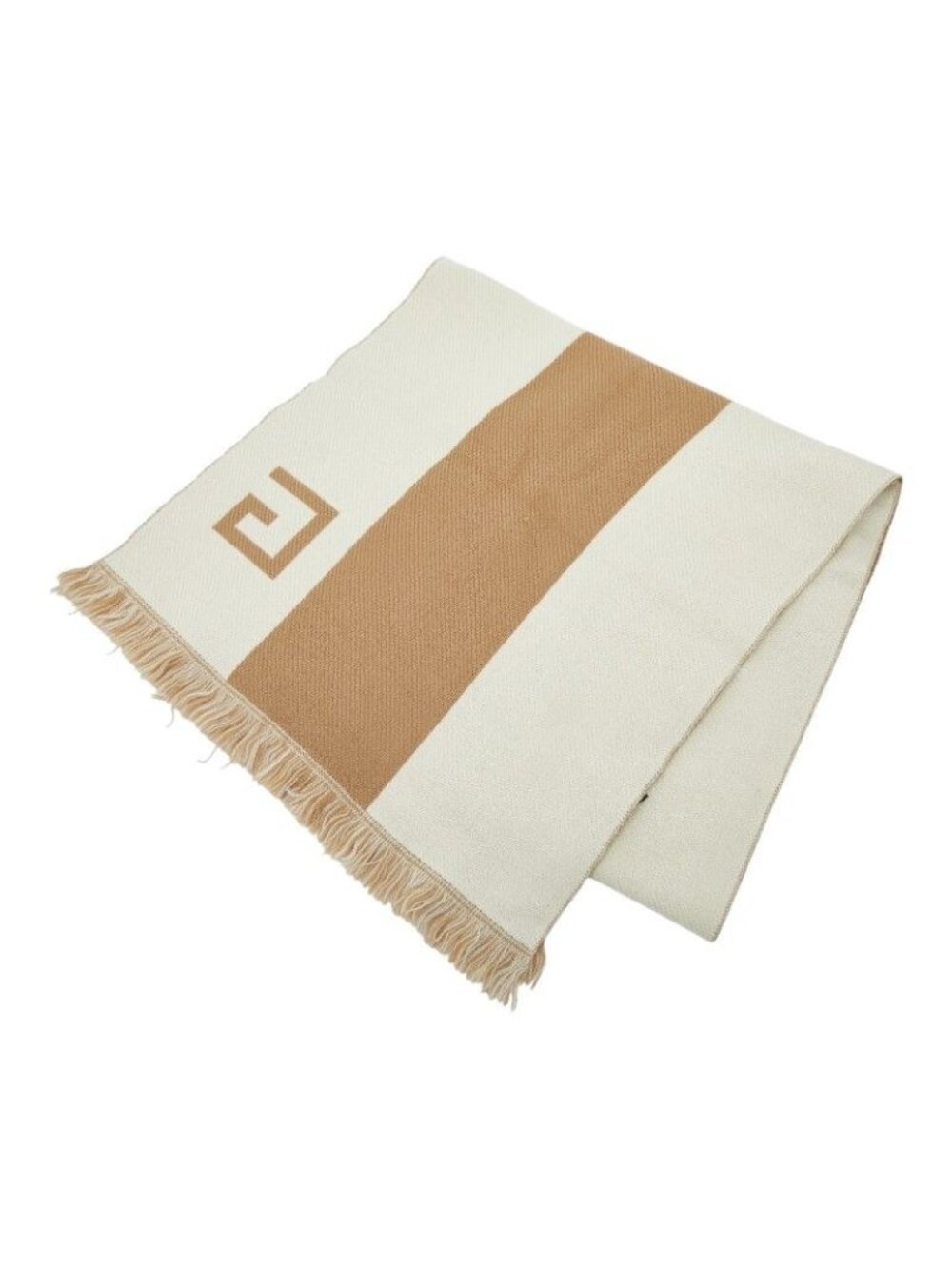 Gucci Glogo Scarf Beige Brown Wool - Picture 1 of 7